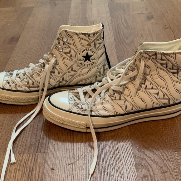 NWOT Quilted Chuck 70 Hi Top Sneakers - Runway Cable - Picture 2 of 4